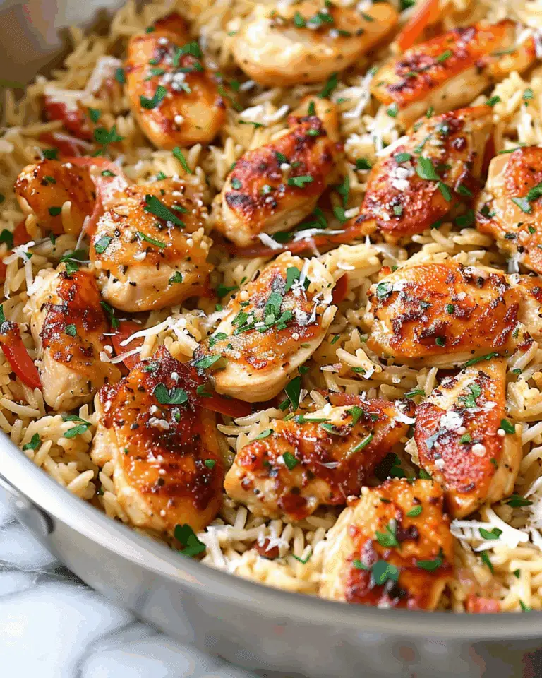 Chicken Scampi Garlic Parmesan Rice