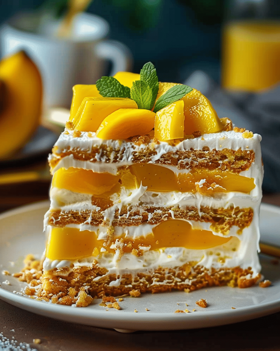 Mango Graham Cake – A Light and Refreshing Dessert