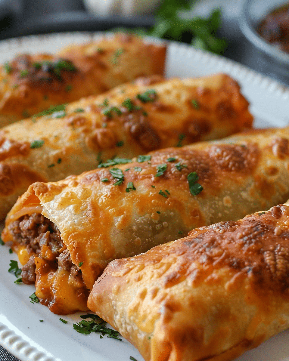 Beef and Cheese Chimichangas