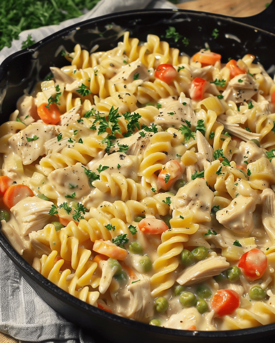 Creamy Chicken Pot Pie Pasta