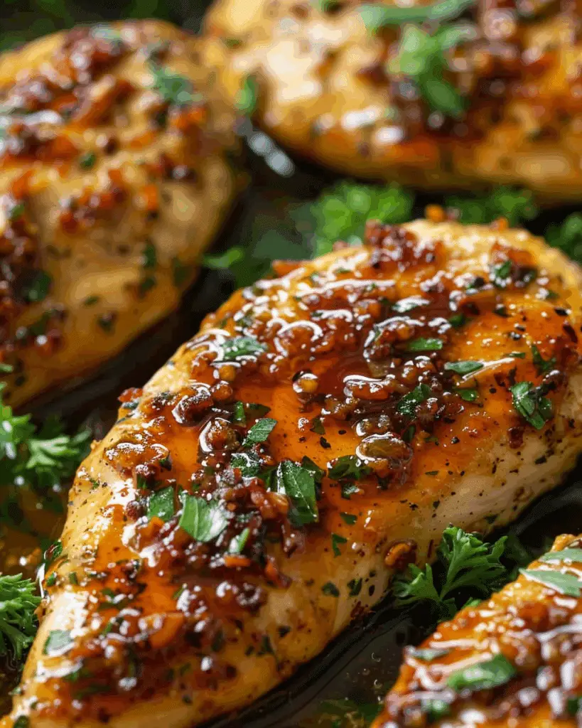 Double Crunch Honey Garlic Chicken Breasts Recipe
