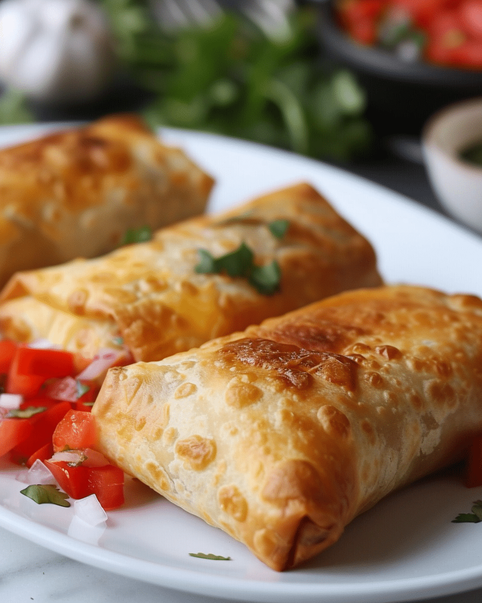 Beef and Cheese Chimichangas