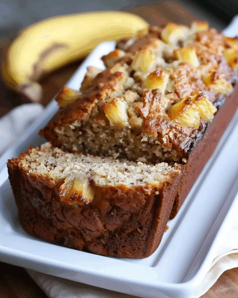 Hawaiian Banana Bread with Coconut and Pineapple