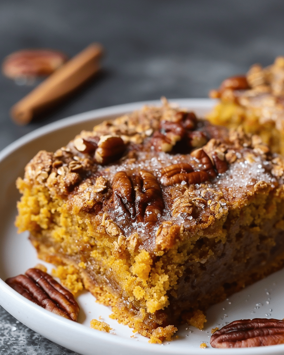 Pumpkin Oatmeal Dump Cake