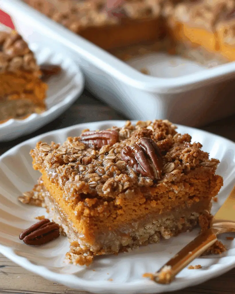 Pumpkin Oatmeal Dump Cake