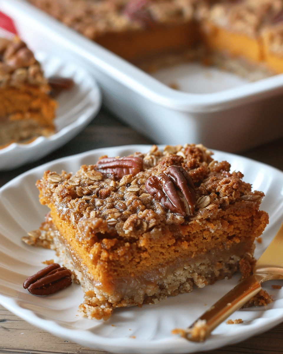 Pumpkin Oatmeal Dump Cake