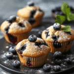 Blueberry Muffins (Metric + US Measurements)