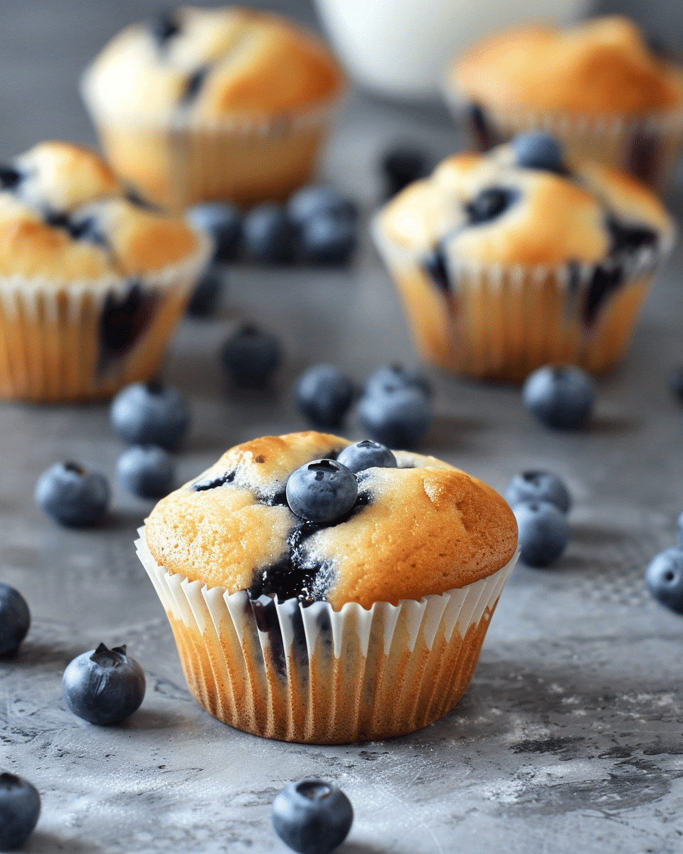 Blueberry Muffins (Metric + US Measurements)