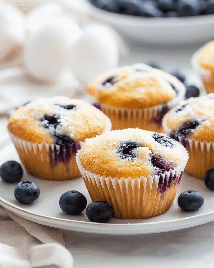 Blueberry Muffins (Metric + US Measurements)