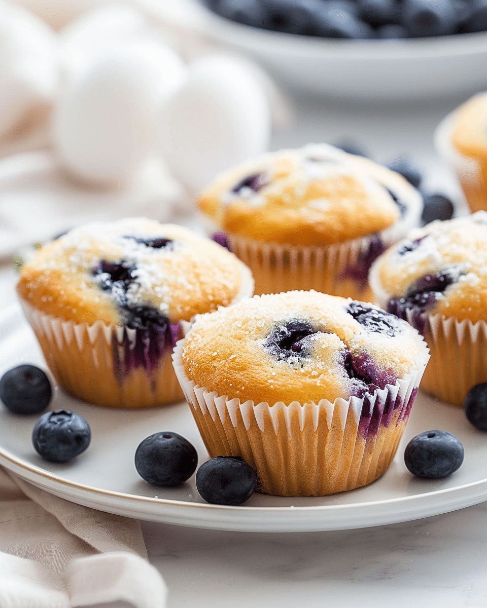 Blueberry Muffins (Metric + US Measurements)