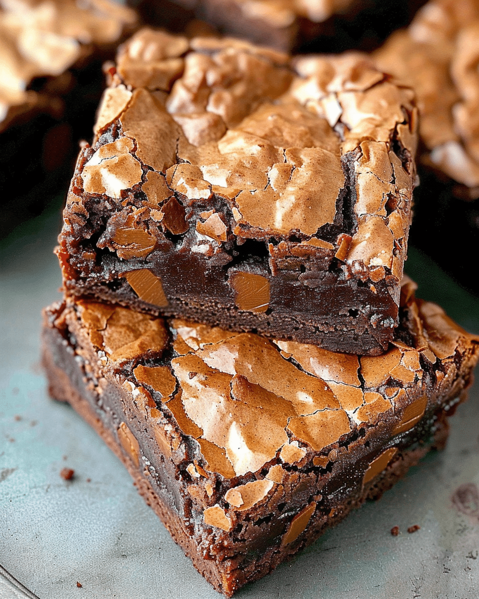 Outrageous Snickers Brownies
