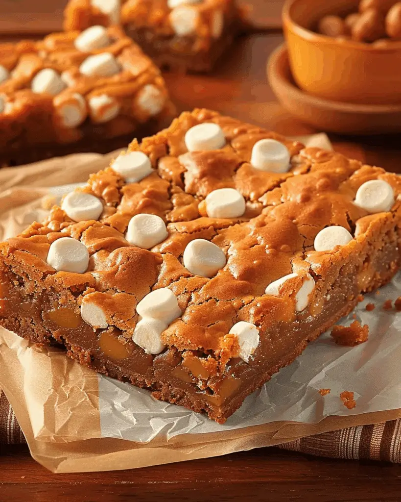 Marshmallow Butterscotch Blondies