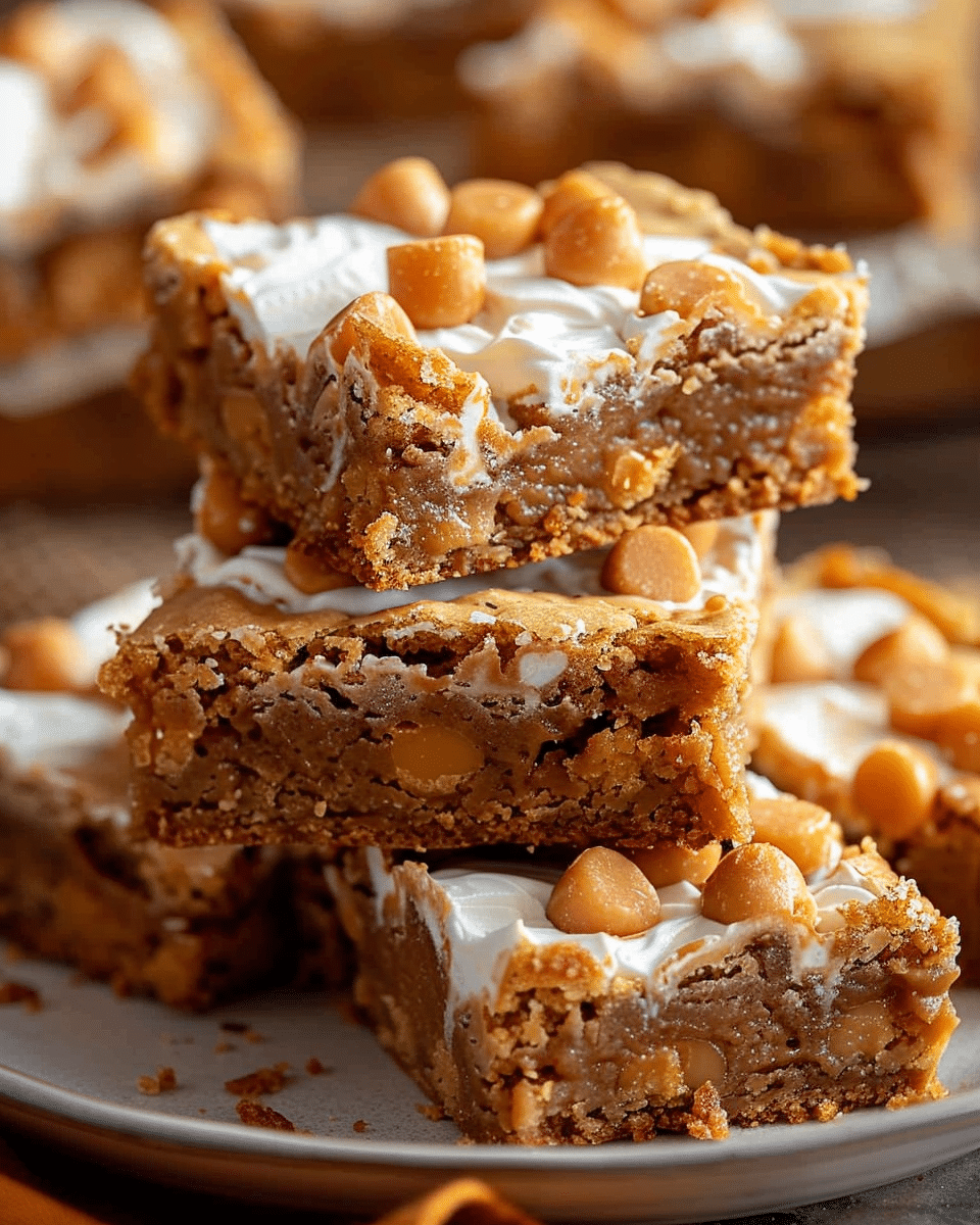 Marshmallow Butterscotch Blondies