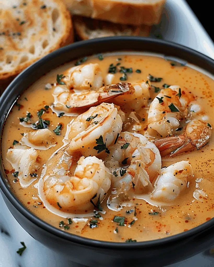 Seafood Bisque with Crab and Shrimp