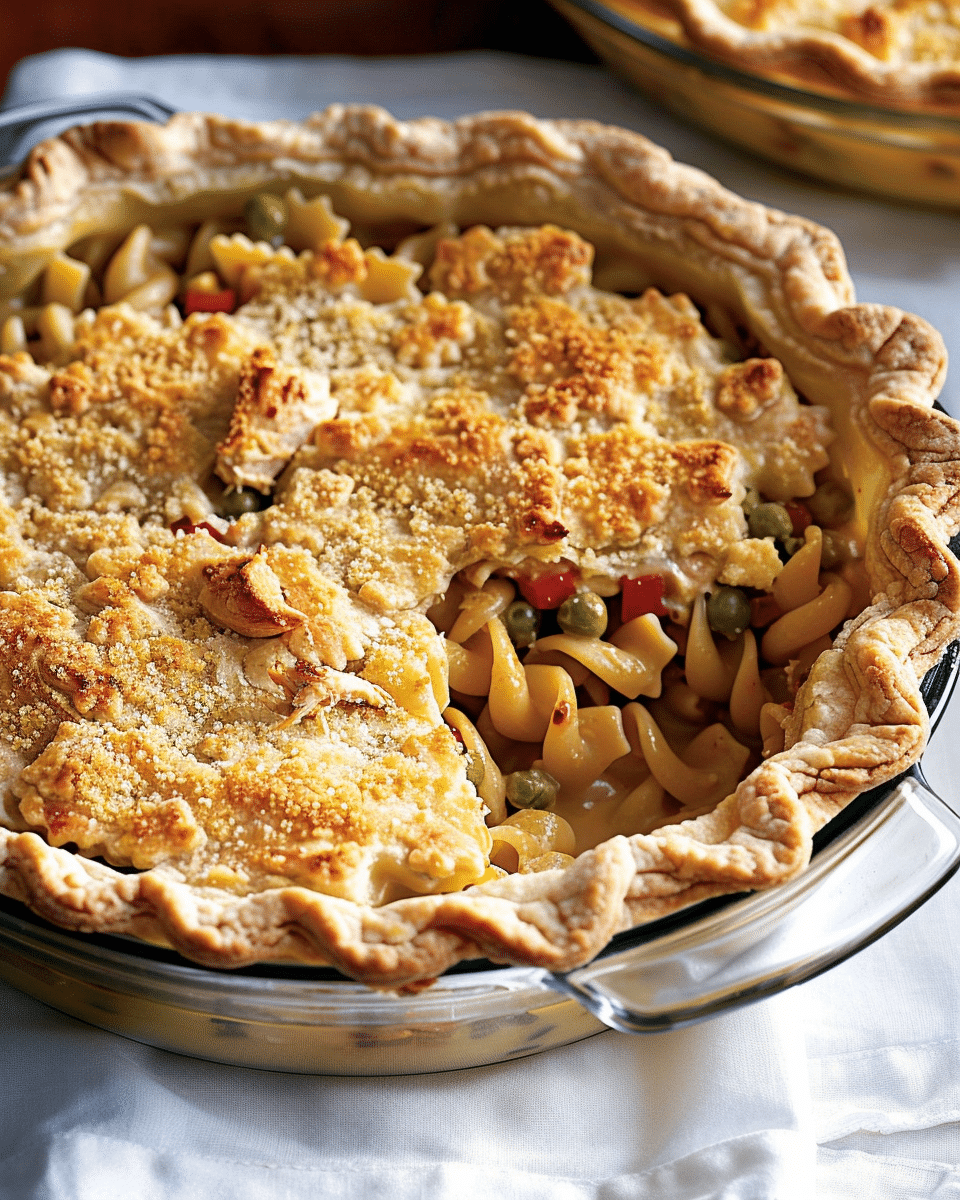 Slow Cooker Chicken Pot Pie Pasta