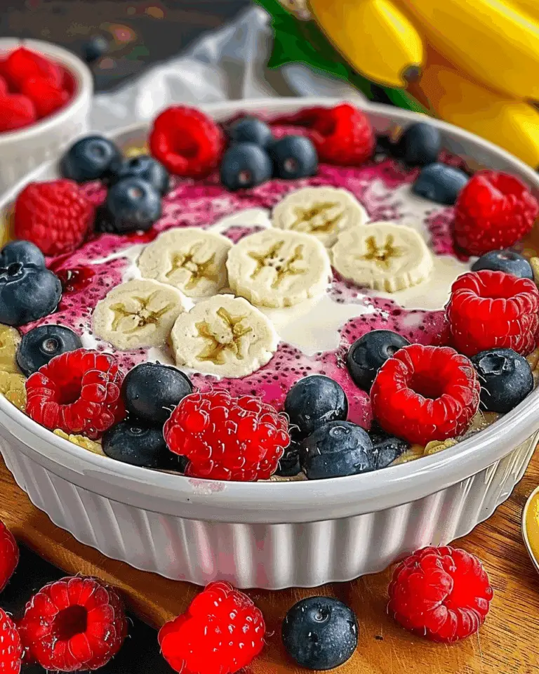 High Protein Berry Bake