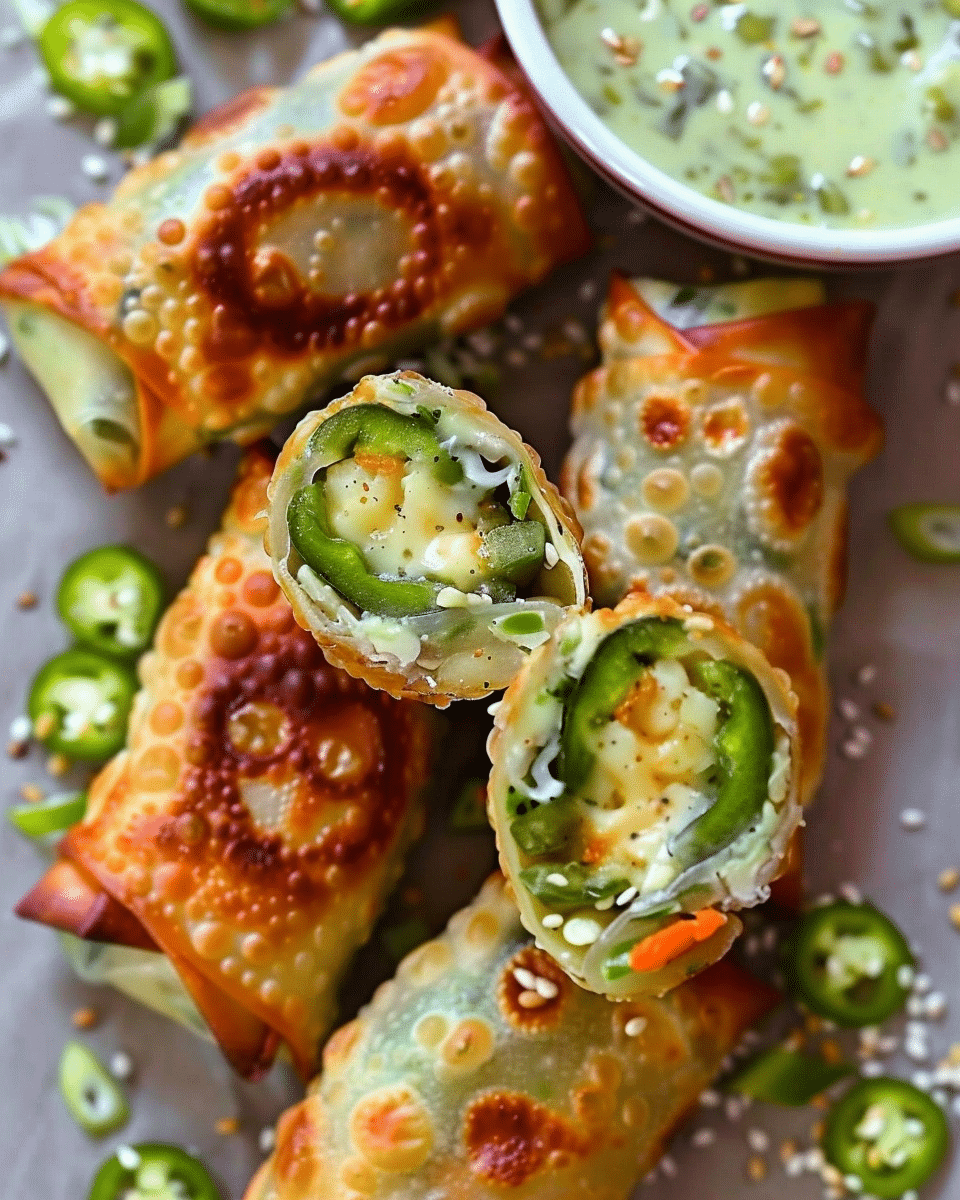 Jalapeño Popper Egg Rolls