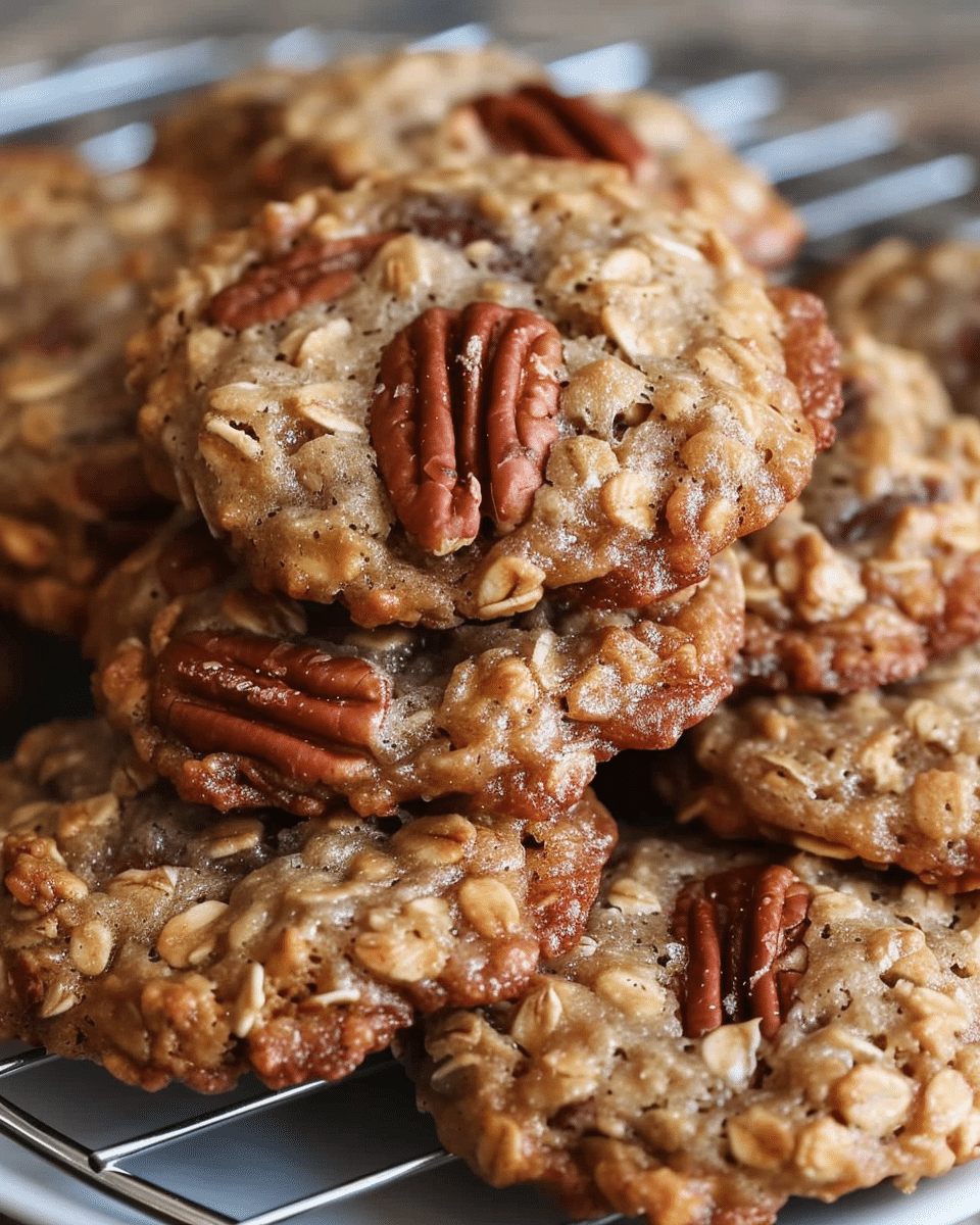 Brown Sugar Pecan Oatmeal Cookies Made from Scratch