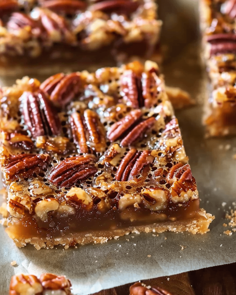 Lazy Girl Pecan Pie Bars