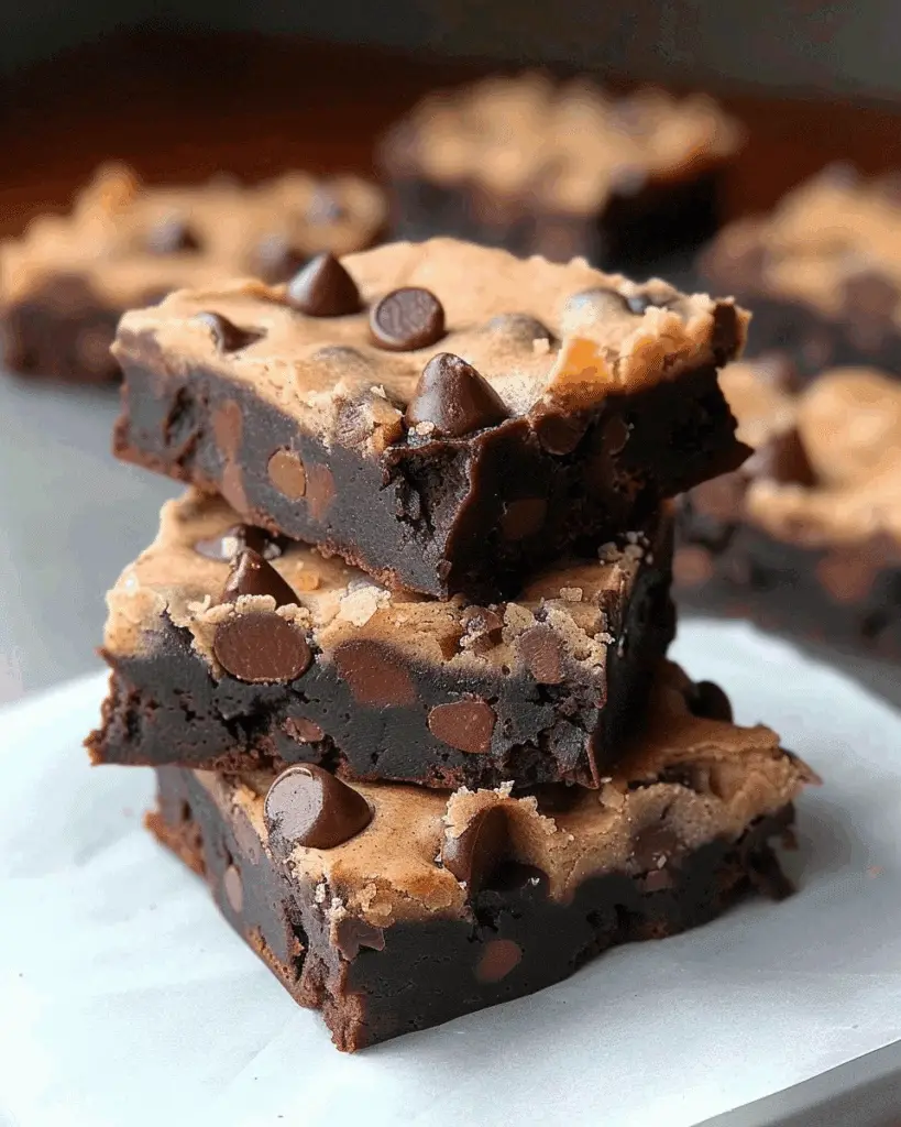 Protein Cookie Dough Brownies