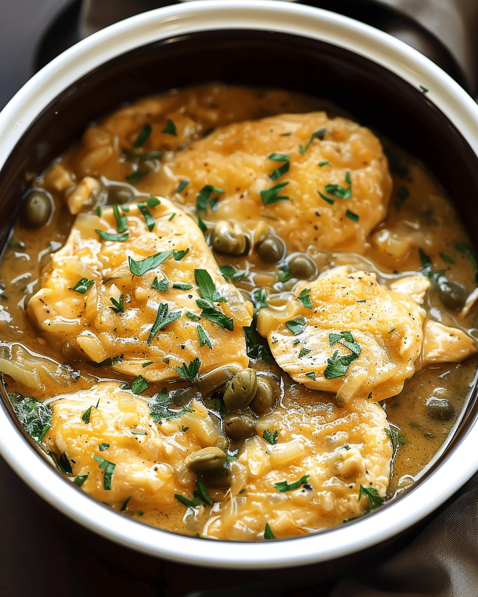 Crockpot Chicken Piccata