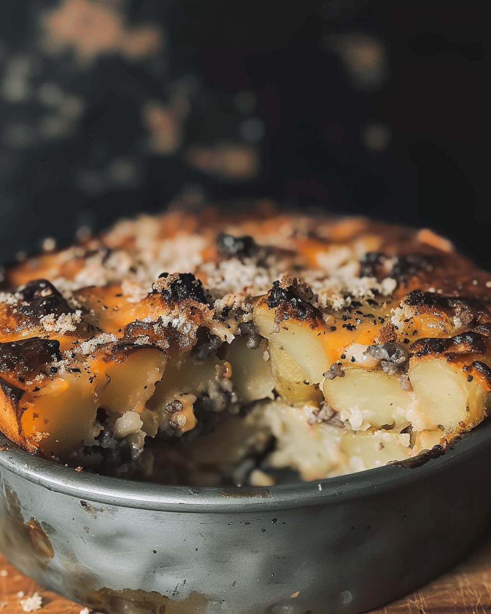 Hamburger Potato Cheese Casserole
