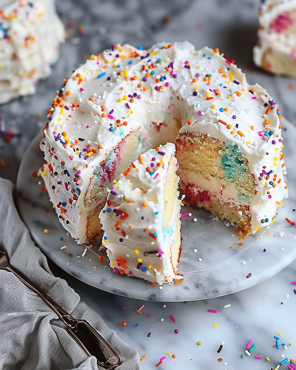 Light Funfetti Angel Food Cake