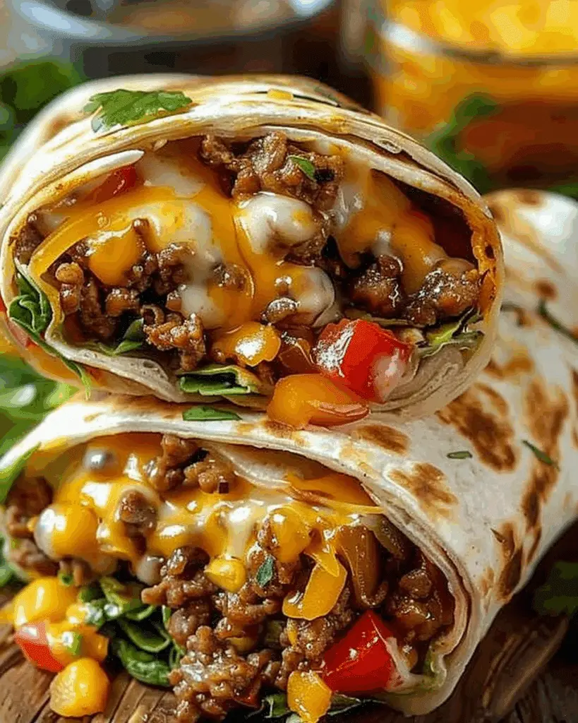 Nacho Cheese Beef Wrap Recipe