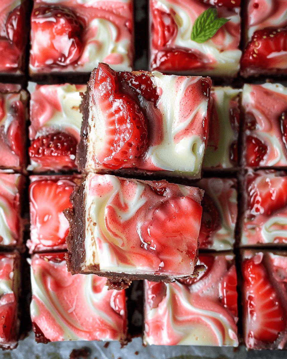 Strawberry Cheesecake Brownies