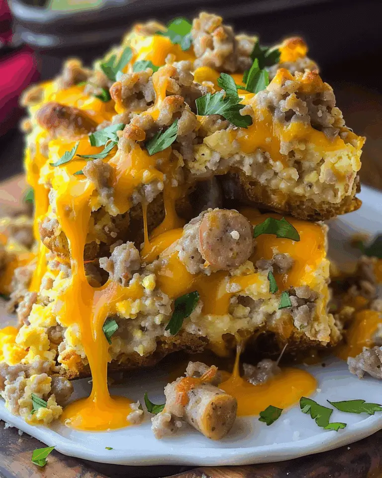 Sausage Egg Cheese Casserole