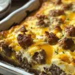 Sausage Egg Cheese Casserole