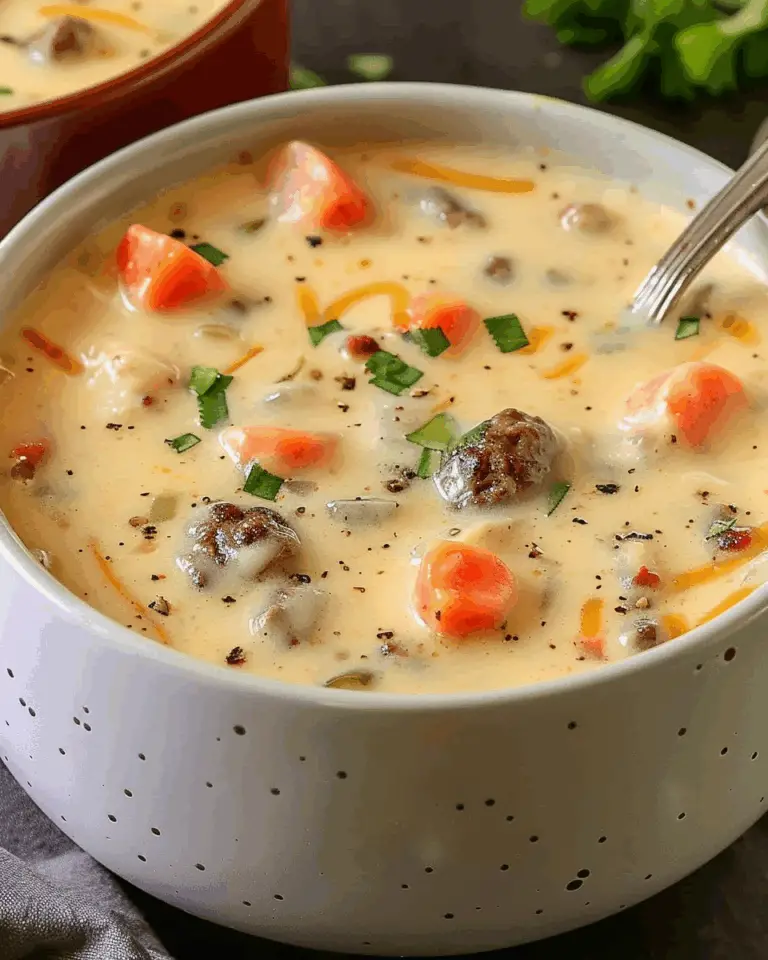 Cheeseburger Soup Creamy Potatoes