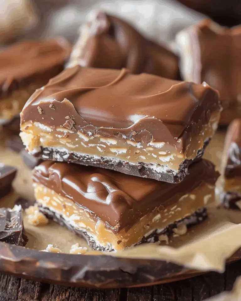 Homemade Milky Way Bars