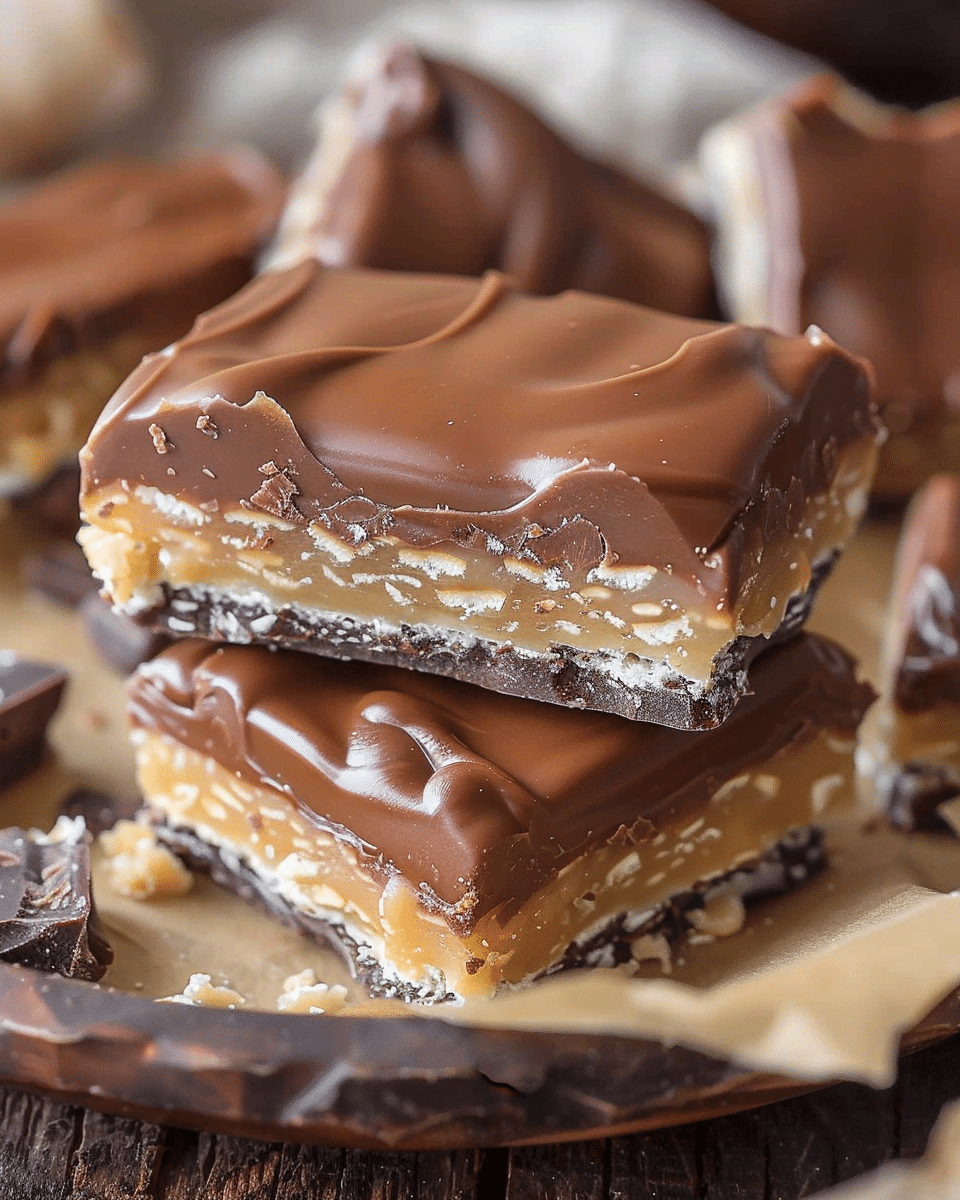 Homemade Milky Way Bars