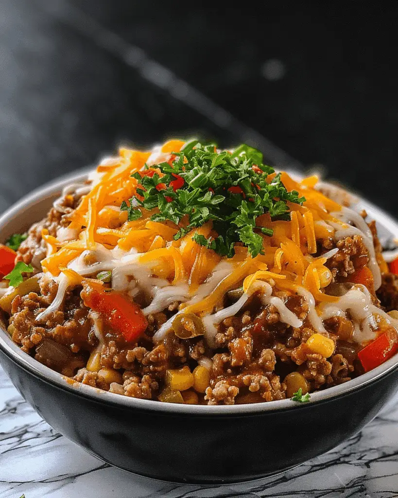 Sloppy Joe Casserole with Manwich