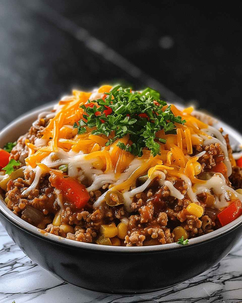 Sloppy Joe Casserole with Manwich