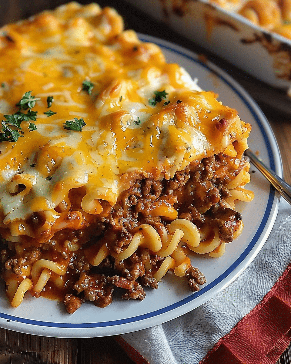 Sloppy Joe Casserole with Manwich