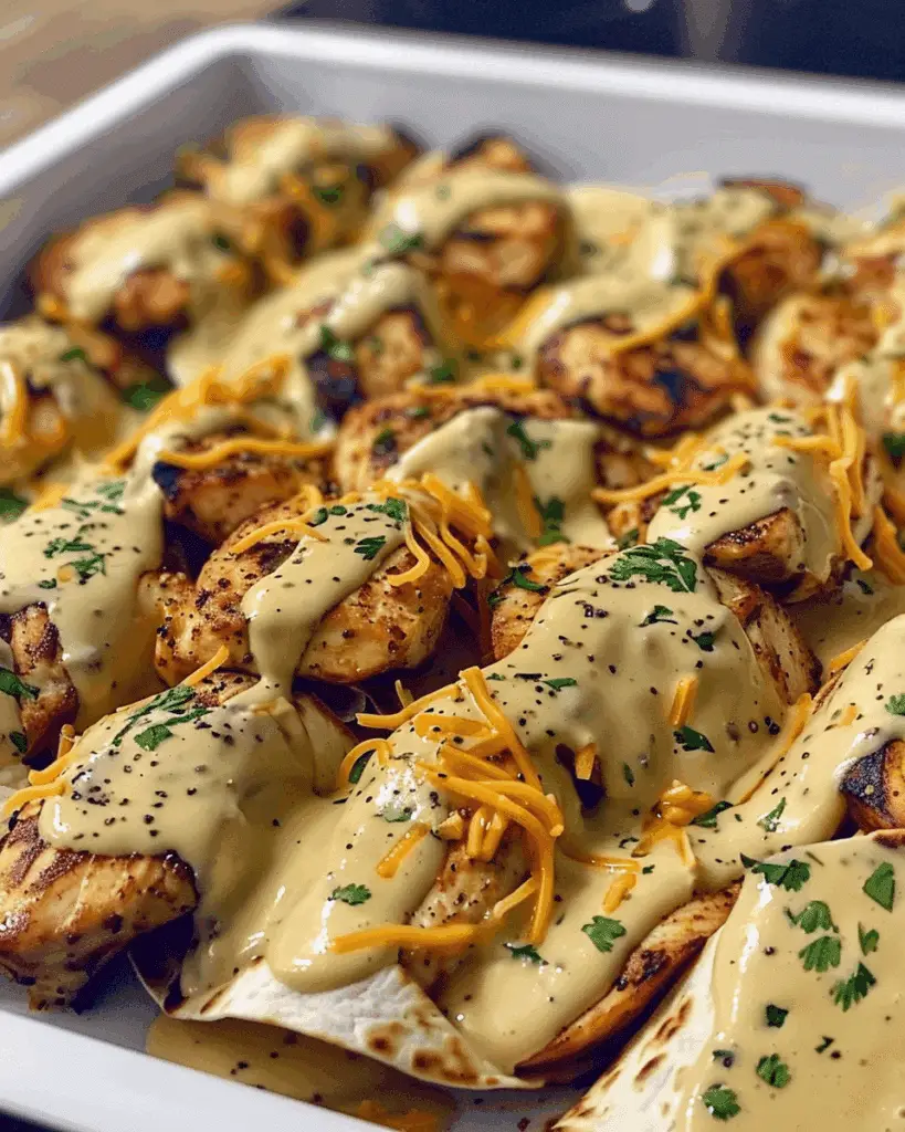 Creamy Chicken Tortilla Wraps – Savory, Cheesy & Perfectly Cozy