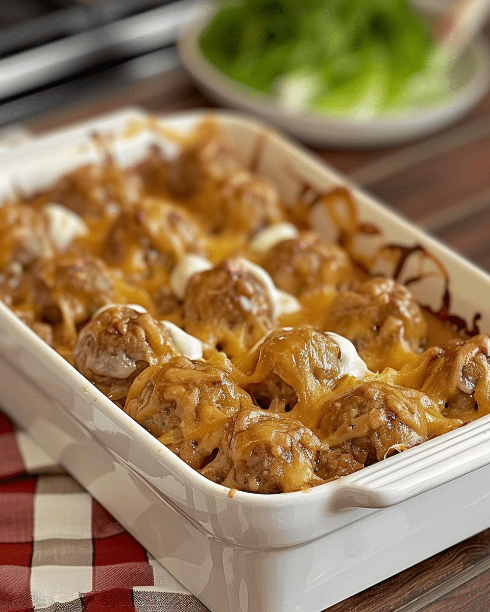 Keto Swedish Meatball Casserole