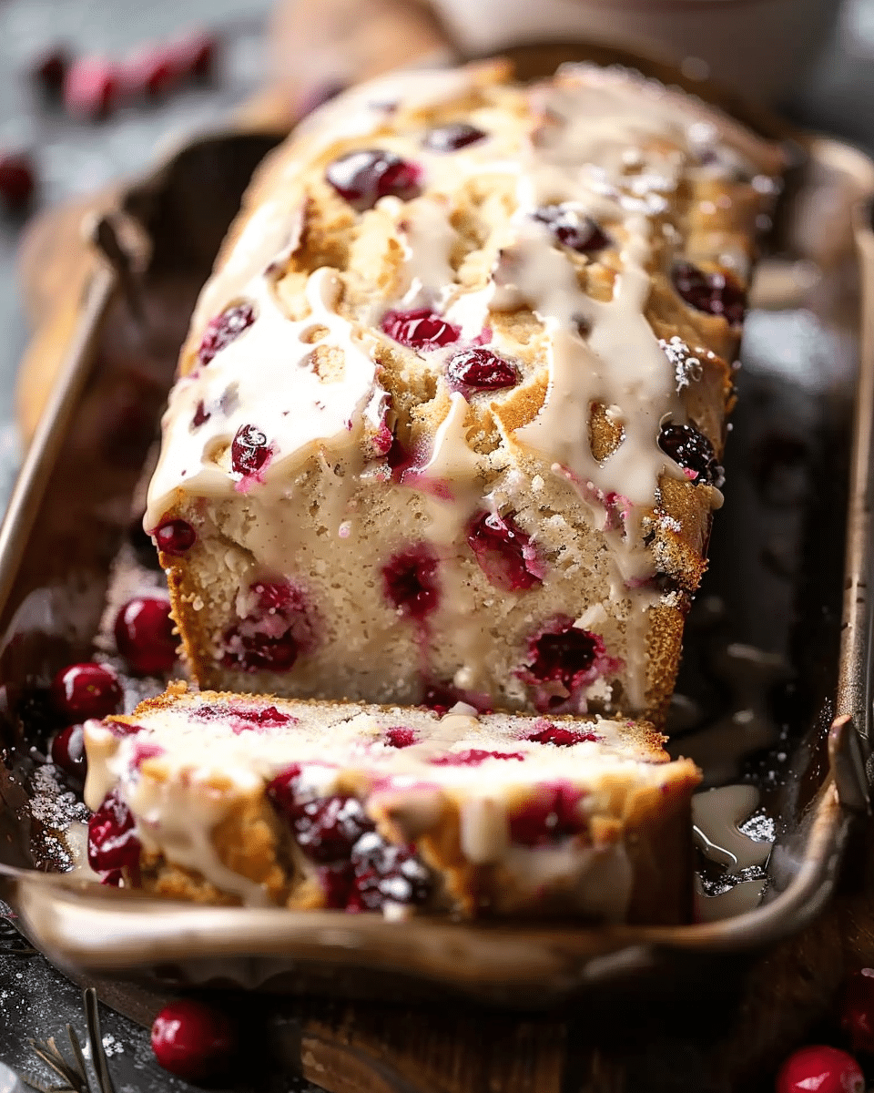 Cranberry Eggnog Bread