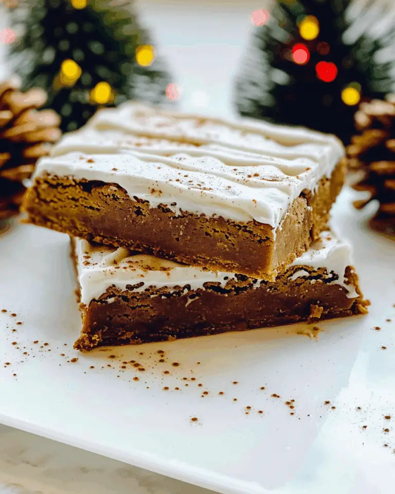Gingerbread Cookie Bars