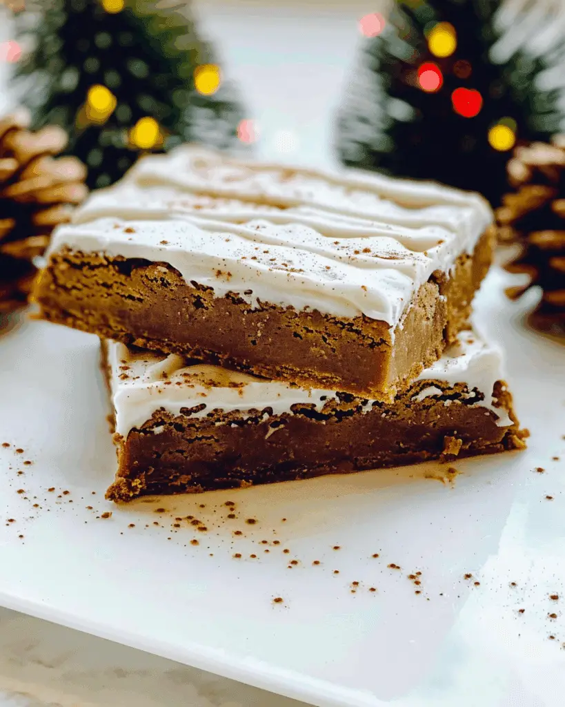 Gingerbread Cookie Bars