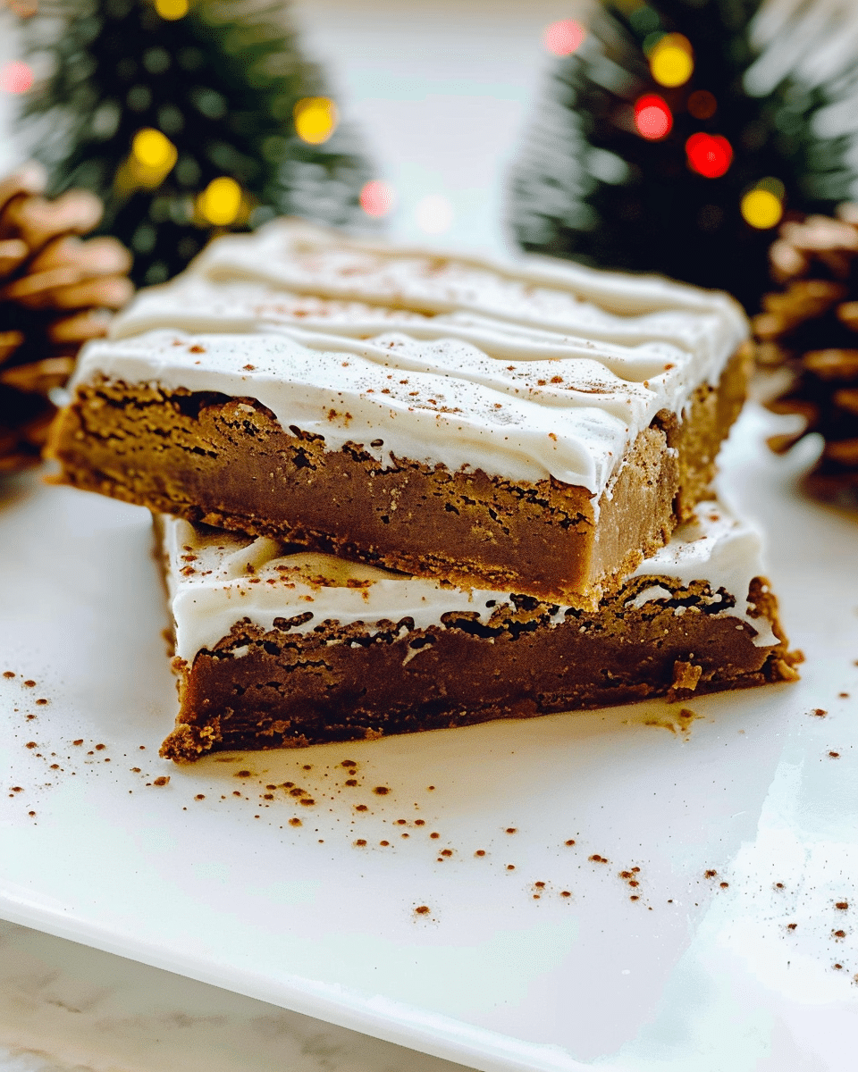 Gingerbread Cookie Bars