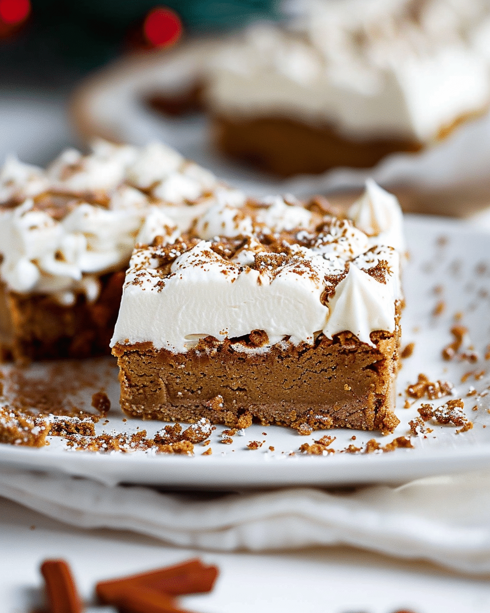 Gingerbread Cookie Bars