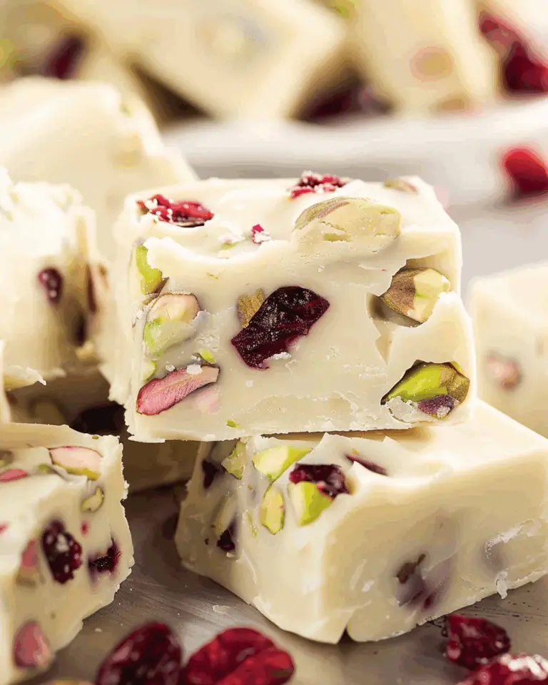 Pistachio and Cranberry Fudge