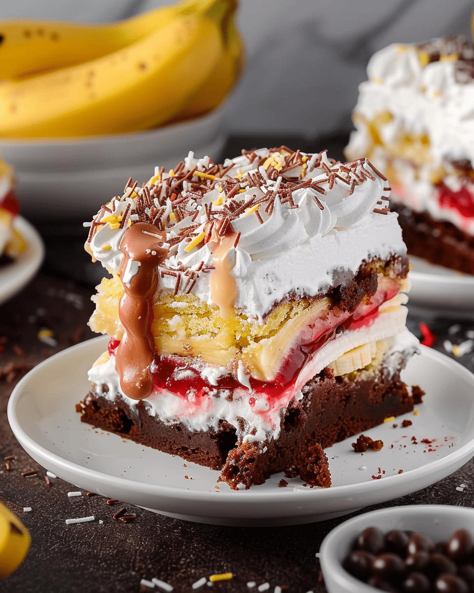 Banana Split Dump Cake