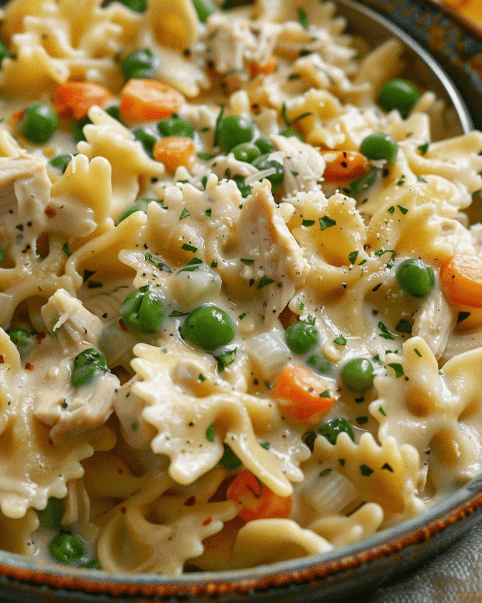 Chicken Pot Pie Pasta