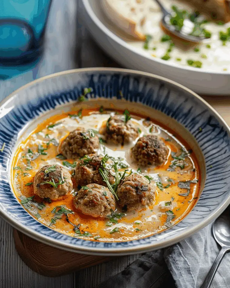 Youvarlakia (Greek Meatball Soup)