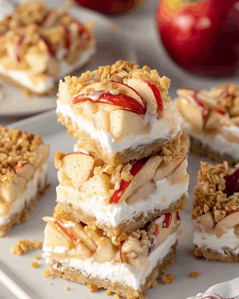 Apple Cheesecake Bars