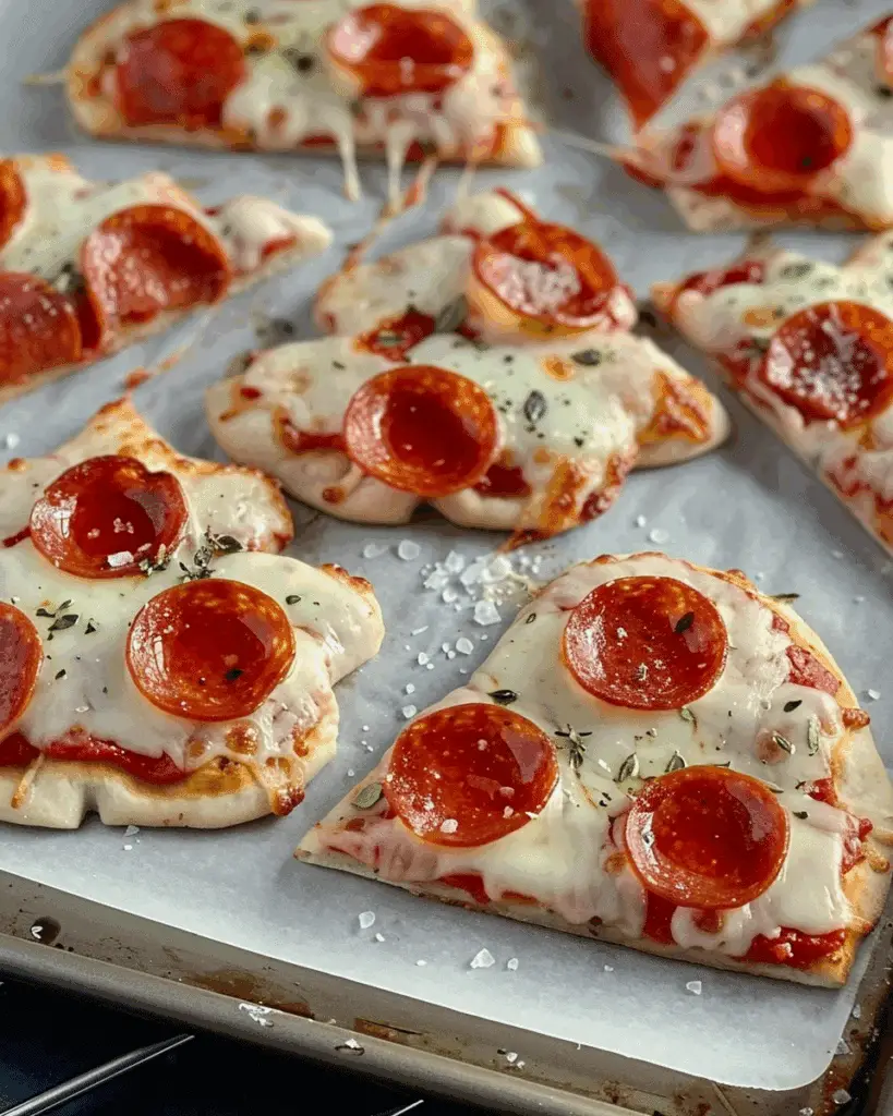 Christmas Tree Mini Pizzas